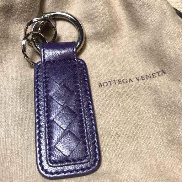 Bottega Veneta Other - *Purple* Bottega Veneta Intrecciato Keychain New!